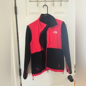 North Face Black and Pink Zip Jacket